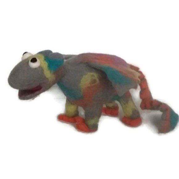 NEW ~ Felt Dinosaur Handmade in Nepal 34cm x 10cm and 110grams. - Picture 7 of 11